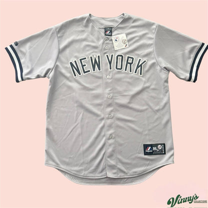 NWT Majestic MLB New York Yankees Mariano Rivera Baseball Jersey Mens Large