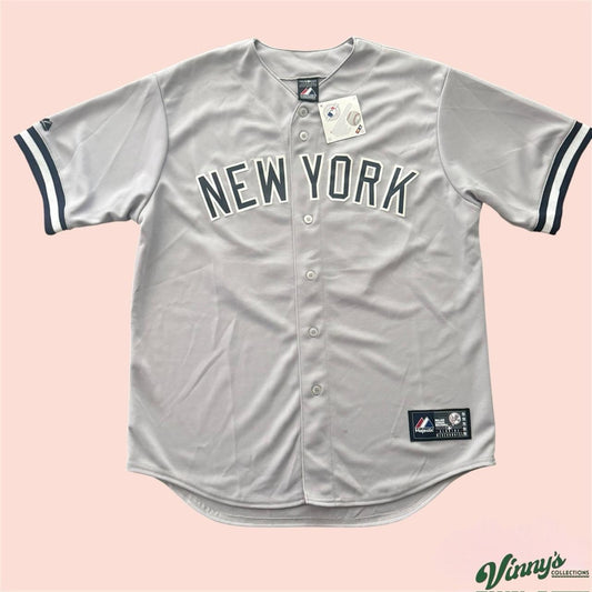 NWT Majestic MLB New York Yankees Mariano Rivera Baseball Jersey Mens Large