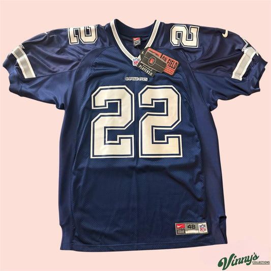 Nike NFL Dallas Cowboys Emmitt Smith Football Onfield Stitched Jersey Mens 48 XL