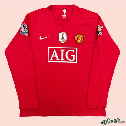 Vintage 2008 Nike Manchester United Cristiano Ronaldo Soccer Jersey Mens XL