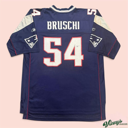 Vintage Reebok NFL New England Patriots Teddy Bruschi Football Jersey Mens XL