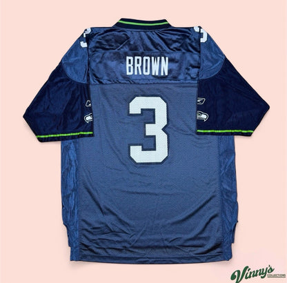 Reebok NFL Seattle Seahawks Josh Brown Football Jersey Mens Large