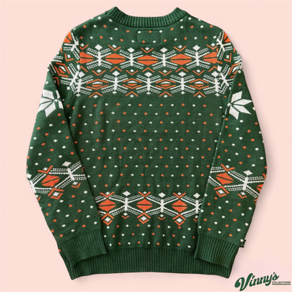 Campus Specialties NCAA Miami Hurricanes College Christmas Sweater Mens Large