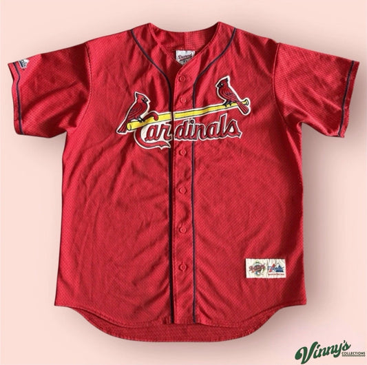 Majestic MLB St Louis Cardinals Baseball Jersey Mens Large