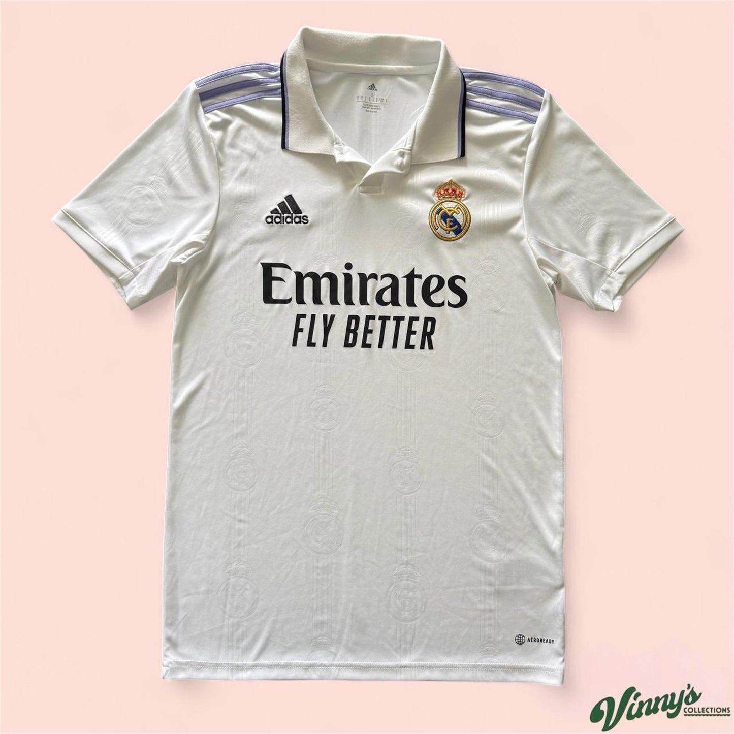 Adidas 2023/24 Real Madrid Home Soccer Jersey Kit Mens Small