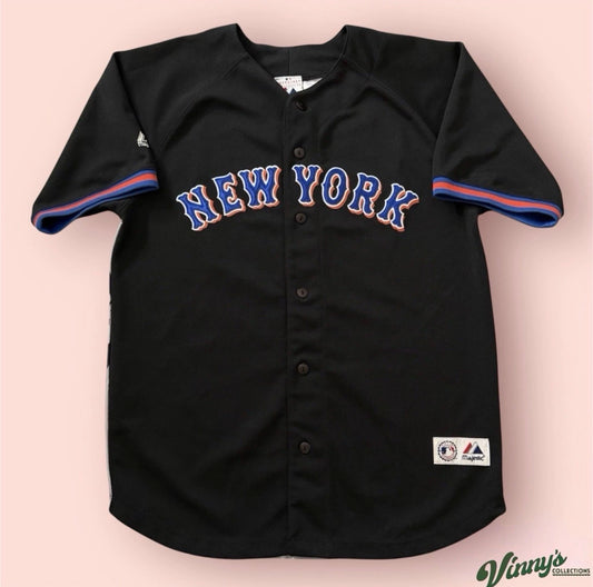 Majestic MLB New York Mets David Wright Baseball Jersey Youth Large