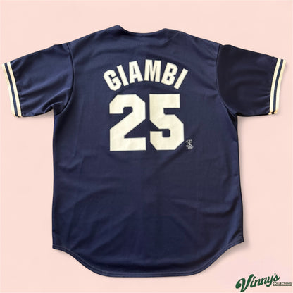 Majestic MLB New York Yankees Jason Giambi Baseball Jersey Mens XL