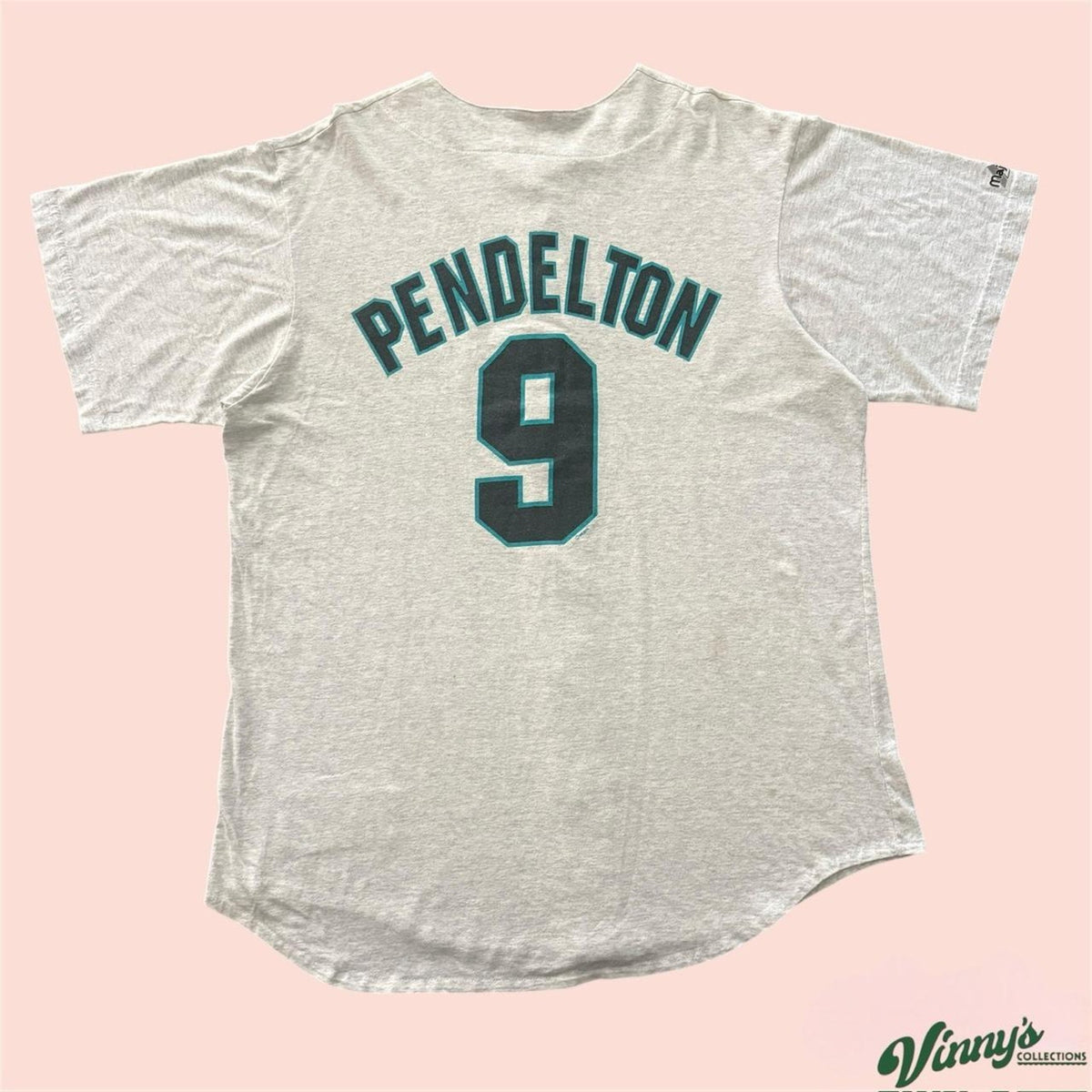 Majestic MLB Florida Marlins Terry Pendleton Baseball Jersey Shirt Mens Large