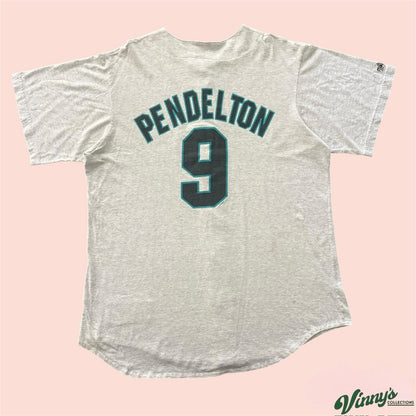 Majestic MLB Florida Marlins Terry Pendleton Baseball Jersey Shirt Mens Large
