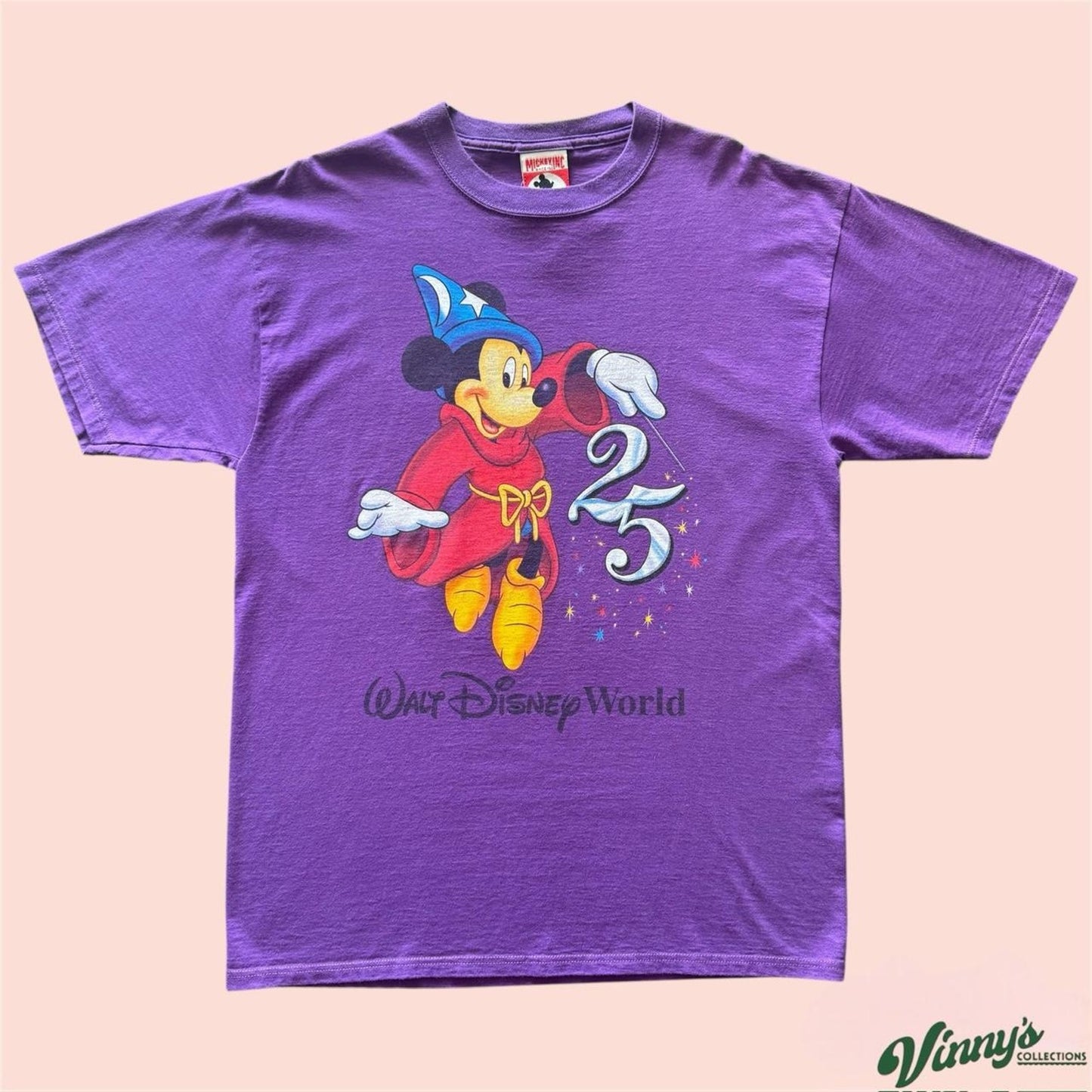 Vintage 1996 Walt Disney World Mickey Mouse 25th Anniversary Shirt Mens Large