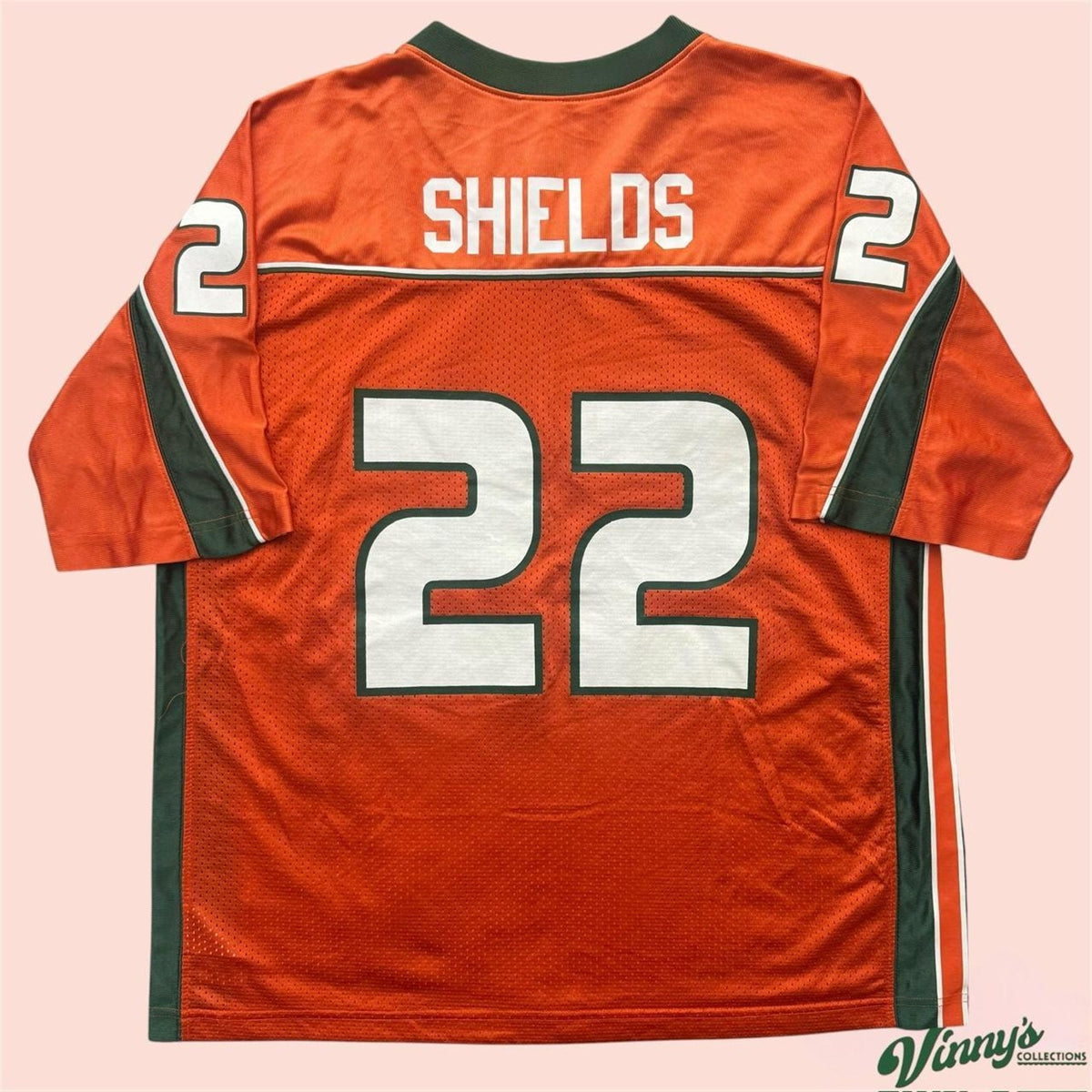 Vintage 90s Adidas Miami Hurricanes Shields College Football Jersey Youth XL