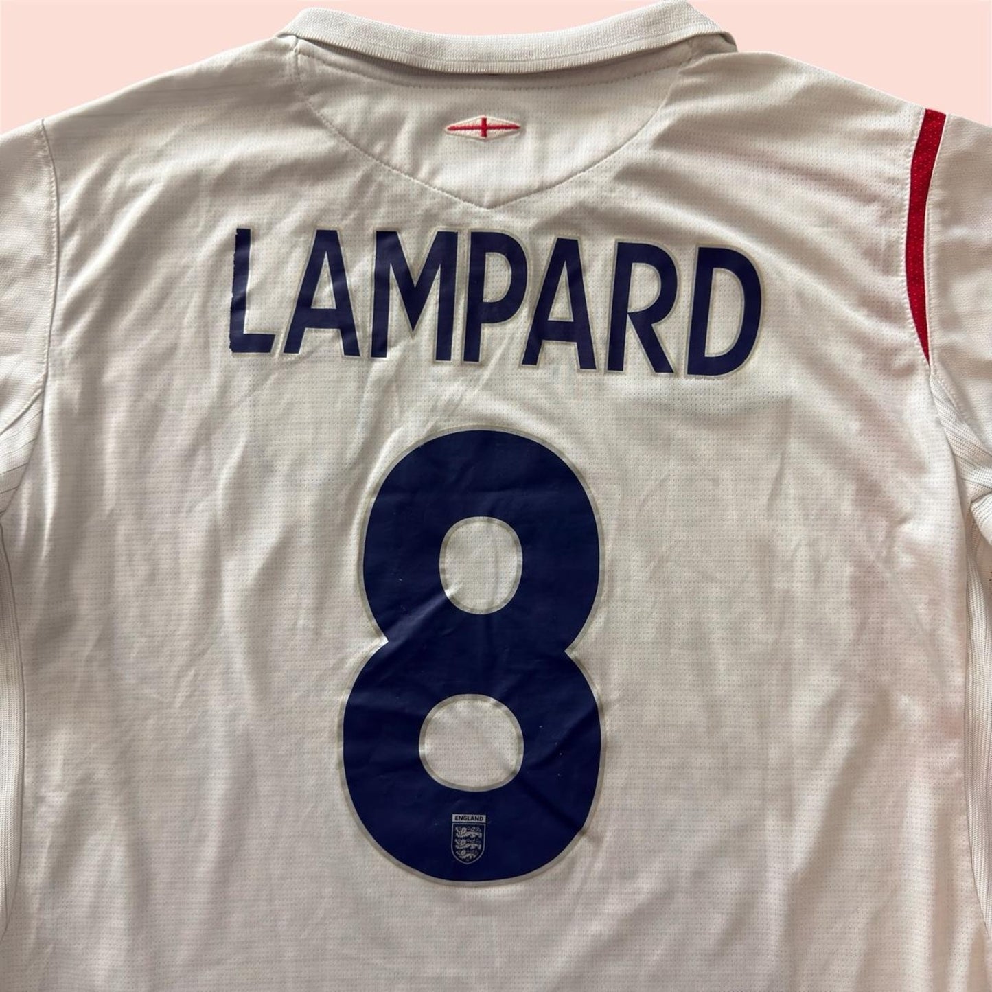 Vintage Umbro 2006 England Frank Lampard World Cup Home Soccer Jersey Mens Large