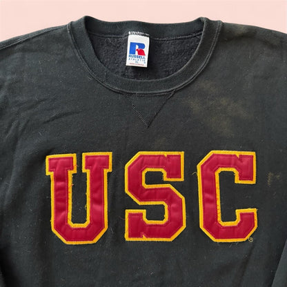 Vintage Russell Athletic USC Trojans Collge Crewneck Sweatshirt Mens XL