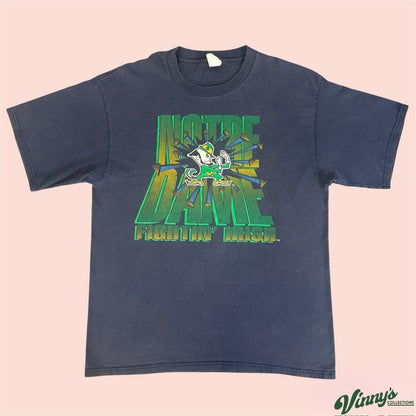 Vintage 90s Notre Dame Fighting Irish Breakthorugh College Shirt Mens XL
