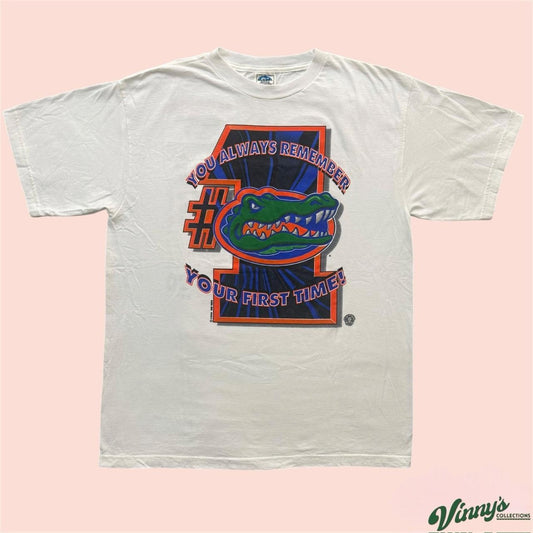 Vintage 90s Mr Tees Florida Gators 1996 National Champions College Shirt Mens XL