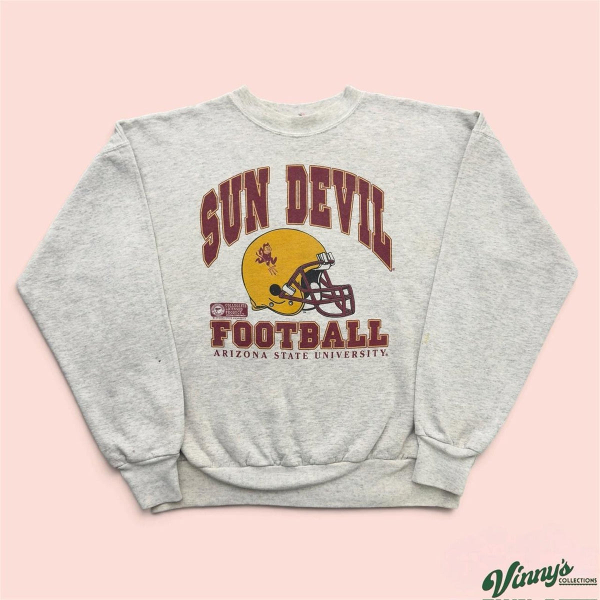 Vintage 90s ASU Arizona State Sun Devil Football College Sweatshirt Mens Large