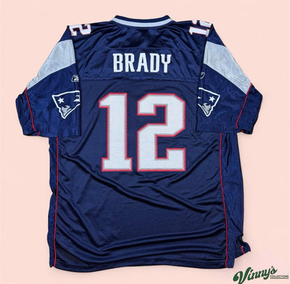 Reebok NFL New England Patriots Tom Brady Football Jersey Mens 2XL