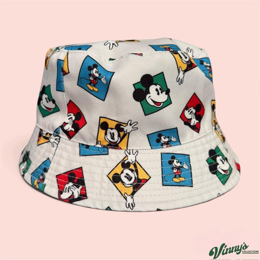 Vintage Disney Mickey & Co Reversible Bucket Hat