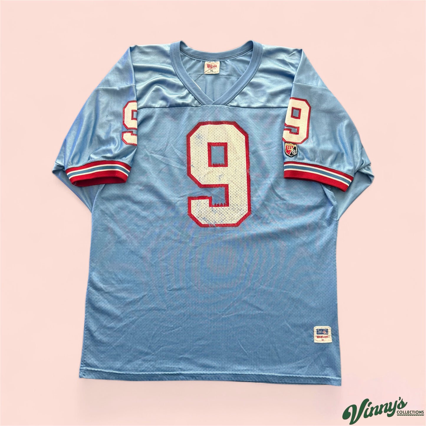 Vintage Wilson NFL Houston Oilers Steve McNair Football Jersey Mens XL