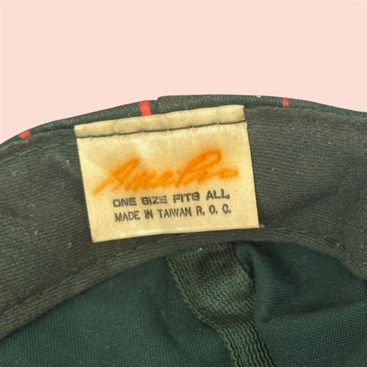 Vintage 90s Amapro Miami Hurricanes College Pinstripe Snapback Hat