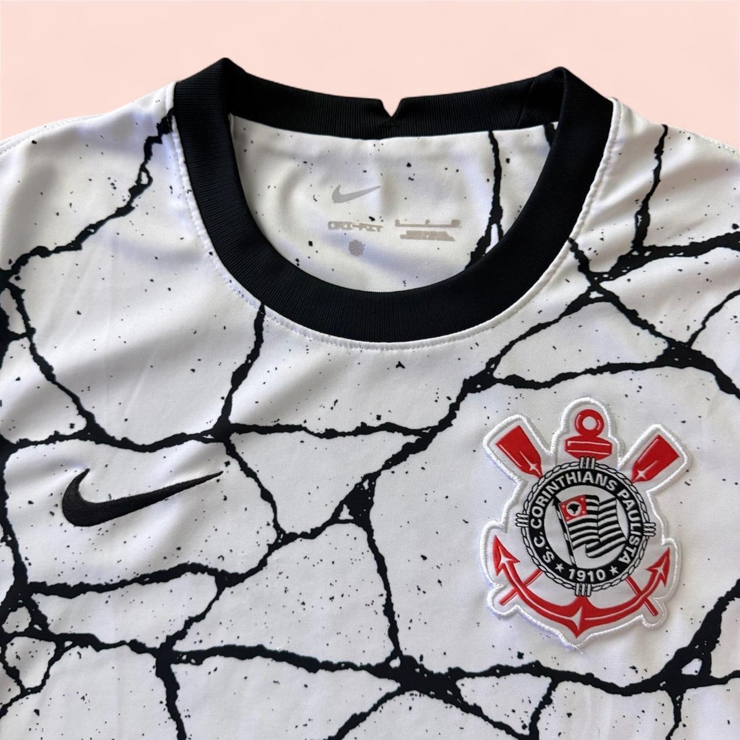 Nike 2021/22 Corinthians Home Soccer Jersey Kit Mens Small