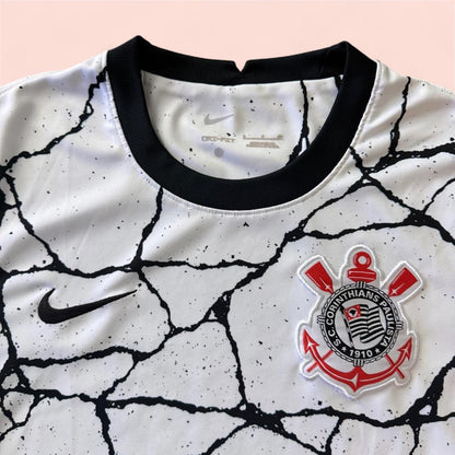 Nike 2021/22 Corinthians Home Soccer Jersey Kit Mens Small