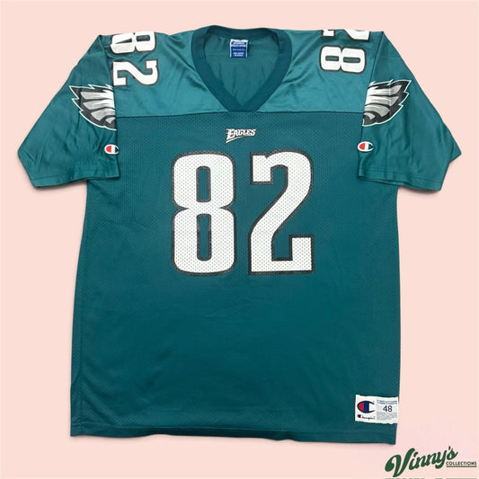 Vintage 90s Champion NFL Philadelphia Eagles Chris Jones Football Jersey Mens XL