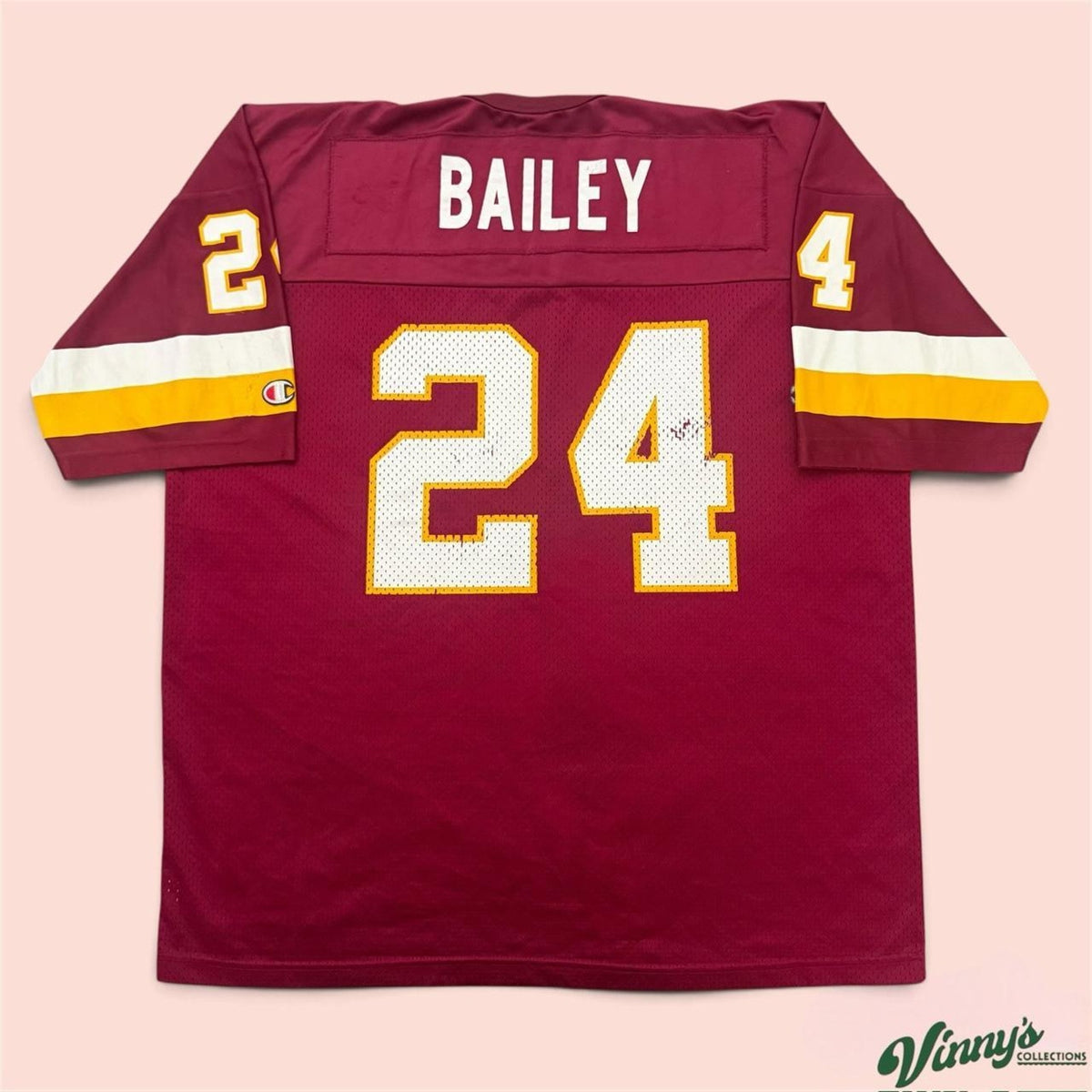 Vintage 90s Champion Washington Redskins Champ Bailey Football Jersey Mens Large