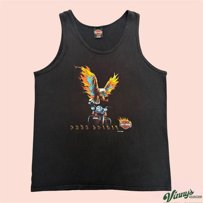 Vintage 90s Harley Davidson Cabo San Lucas Mexico Biker Tank Top Mens XL