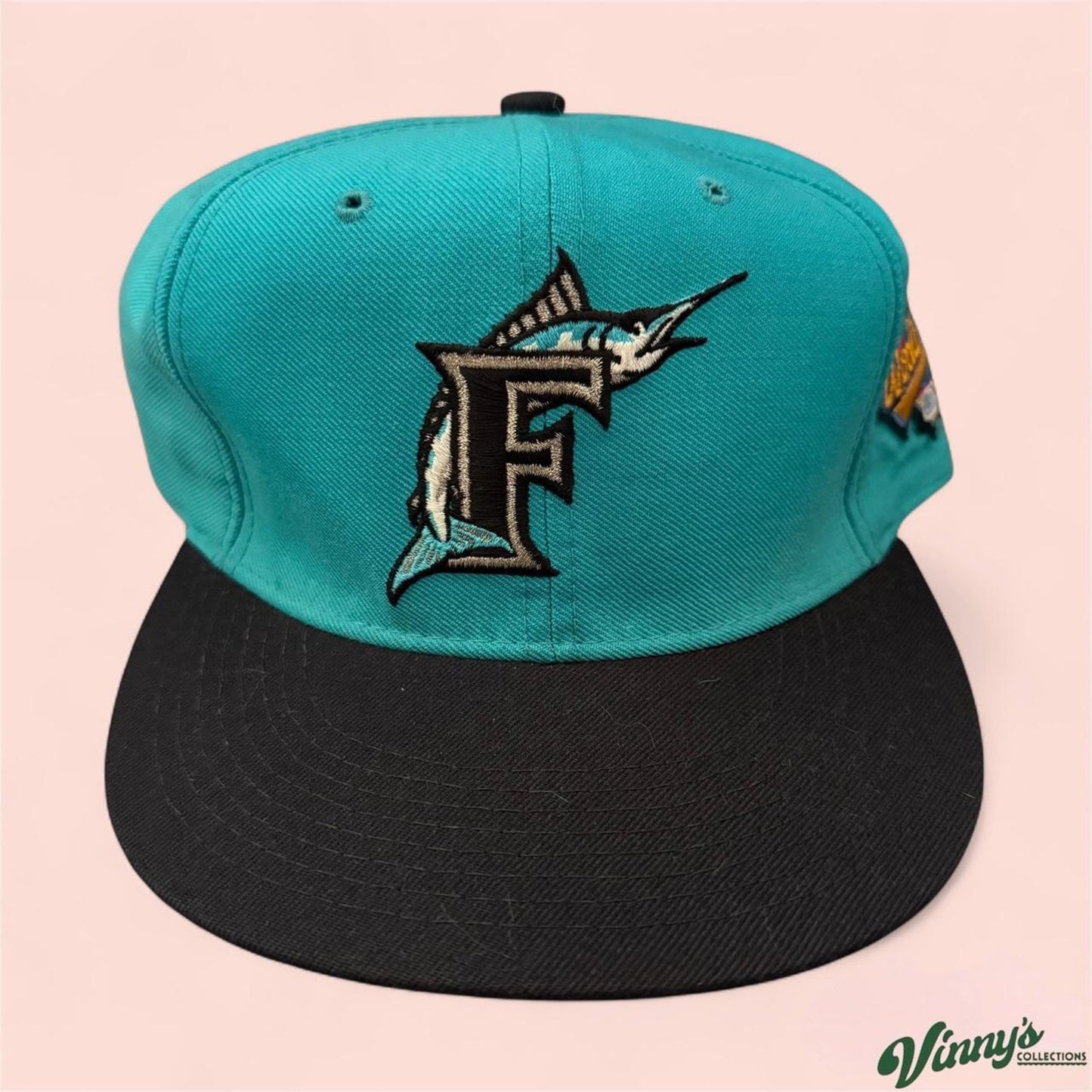 Vintage New Era 1997 Florida Marlins World Series Fitted Hat 7 3/8