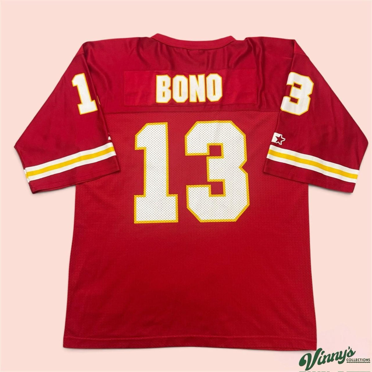 Vintage 90s Starter NFL Kansas City Chiefs Steve Bono Football Jersey Mens XL