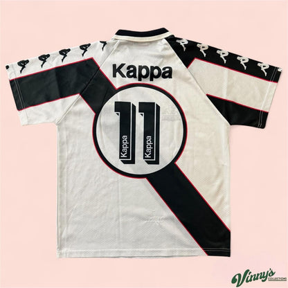 Vintage 1996 Kappa Vasco Da Gama Ramon Menezes Away Soccer Jersey Kit Mens Large