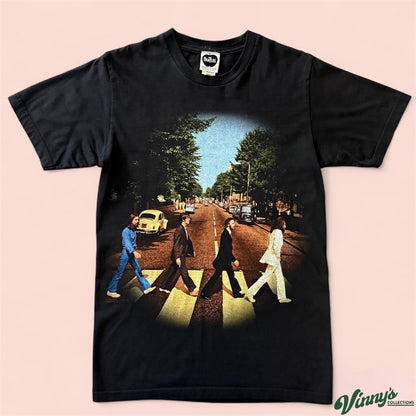 Vintage The Beatles Abbey Road Band Music Shirt Mens Small