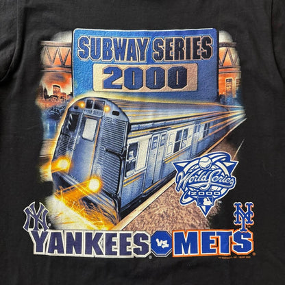 2000 Lee Sport MLB New York Yankees Mets Subway Series Shirt Youth Medium