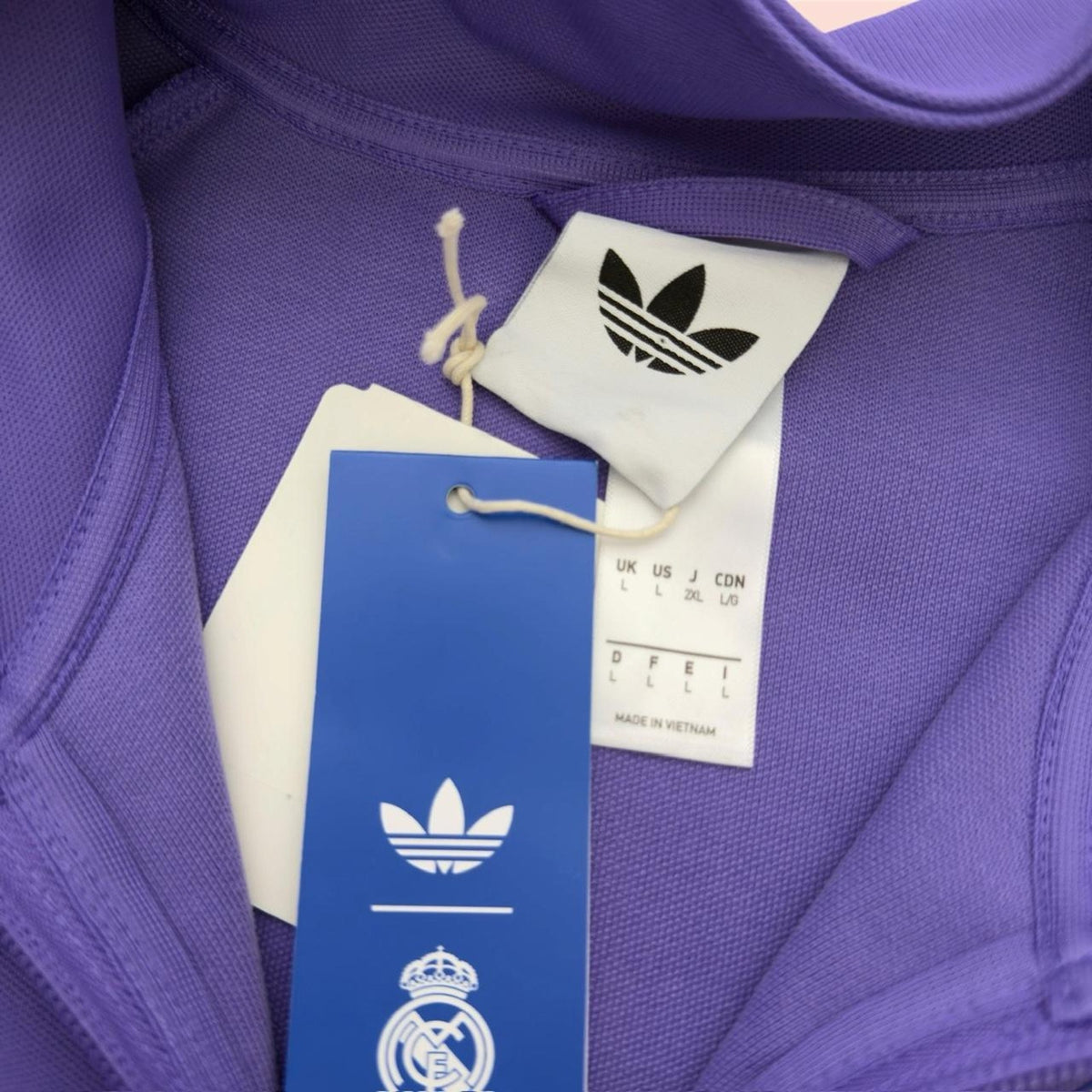 NWT Adidas Real Madrid Soccer Training Jacket Mens Large