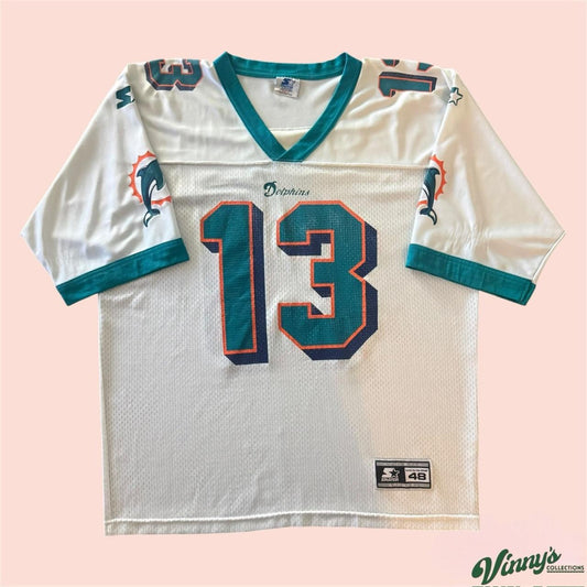 Vintage 90s Starter NFL Miami Dolphins Dan Marino Football Jersey Mens 48 Large