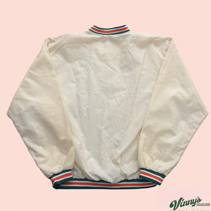 Vintage 90s Reebok NFL Miami Dolphins 3/4 Zip Jacket Mens XL