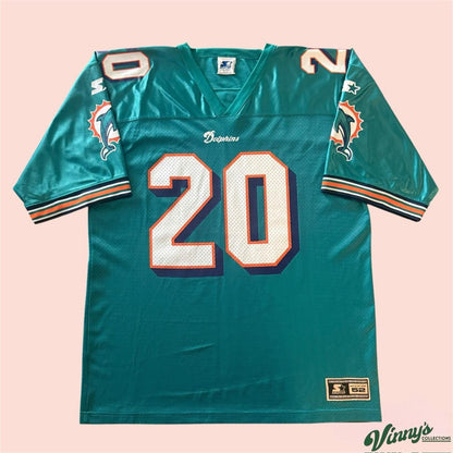 Vintage 90s Starter NFL Miami Dolphins John Avery Football Jersey Mens 52 XL