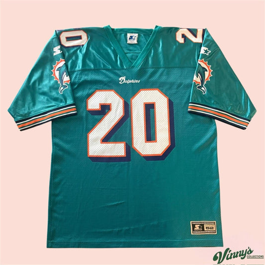 Vintage 90s Starter NFL Miami Dolphins John Avery Football Jersey Mens 52 XL