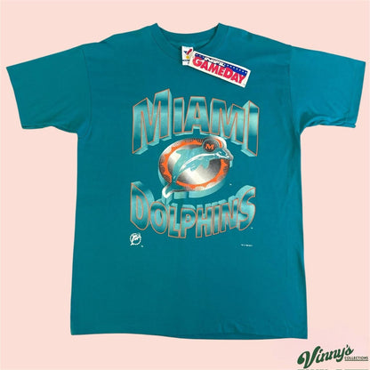 Vintage NWT Artex Sportswear NFL Miami Dolphins Football Shirt Mens XL