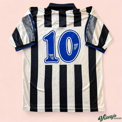 Vintage 90s Walon Newcastle United Home Soccer Jersey Kit Mens Large