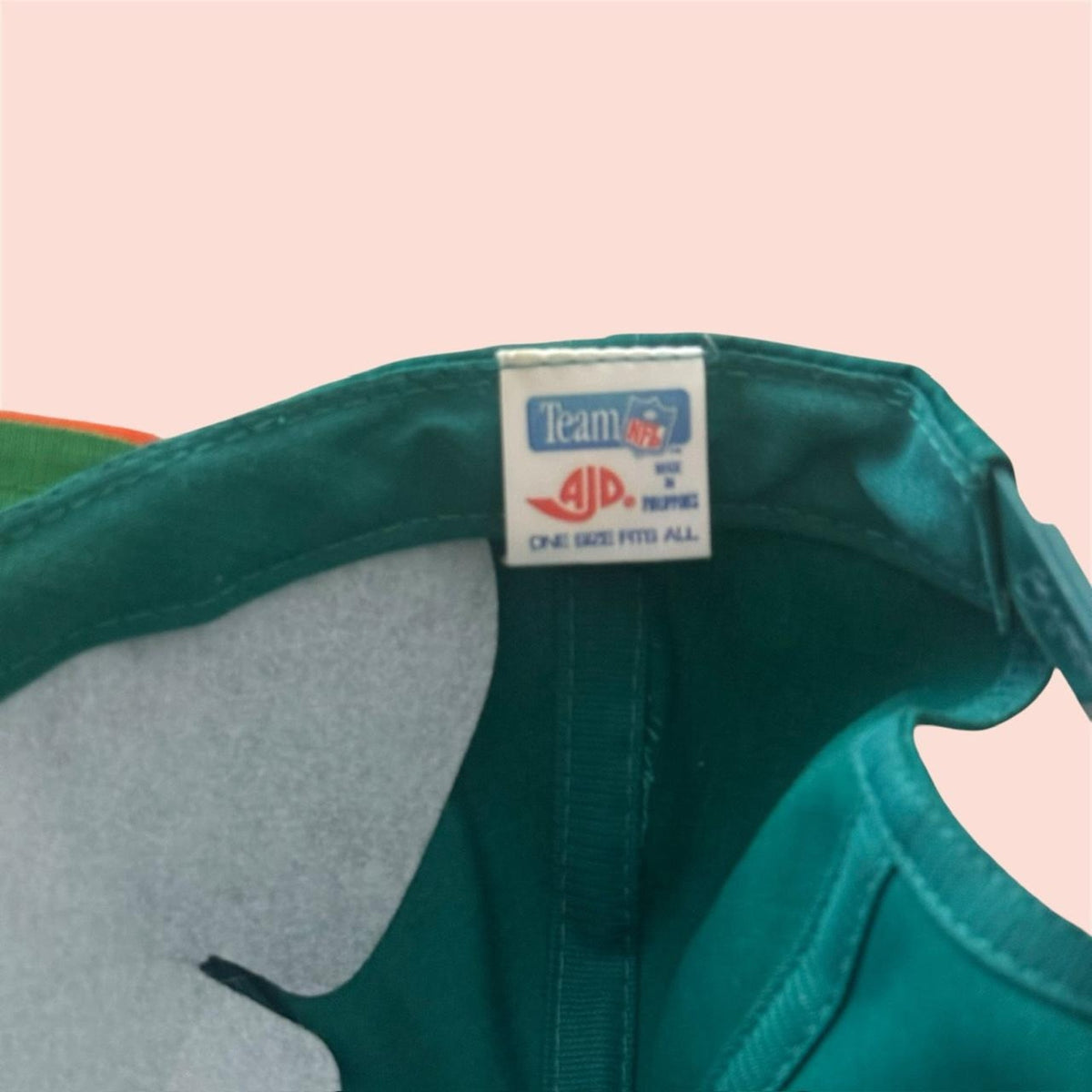 Vintage 90s AJD NFL Miami Dolphins Football Snapback Hat