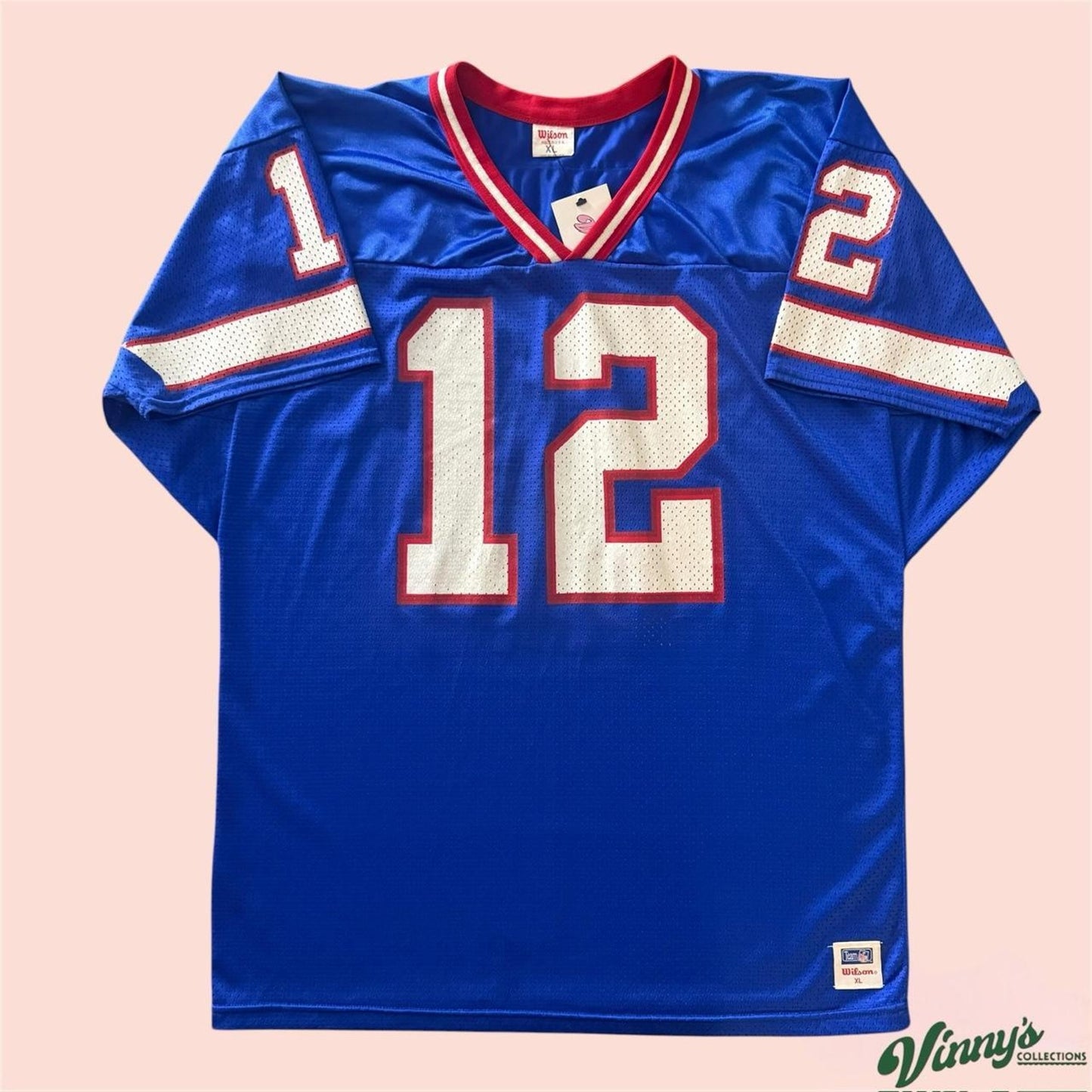 Vintage 90s Wilson NFL Buffalo Bills Jim Kelly Football Jersey Mens XL