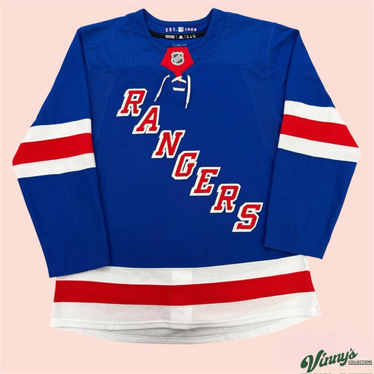 Adidas NHL New York Rangers Authentic Hockey Jersey Mens 50 Medium