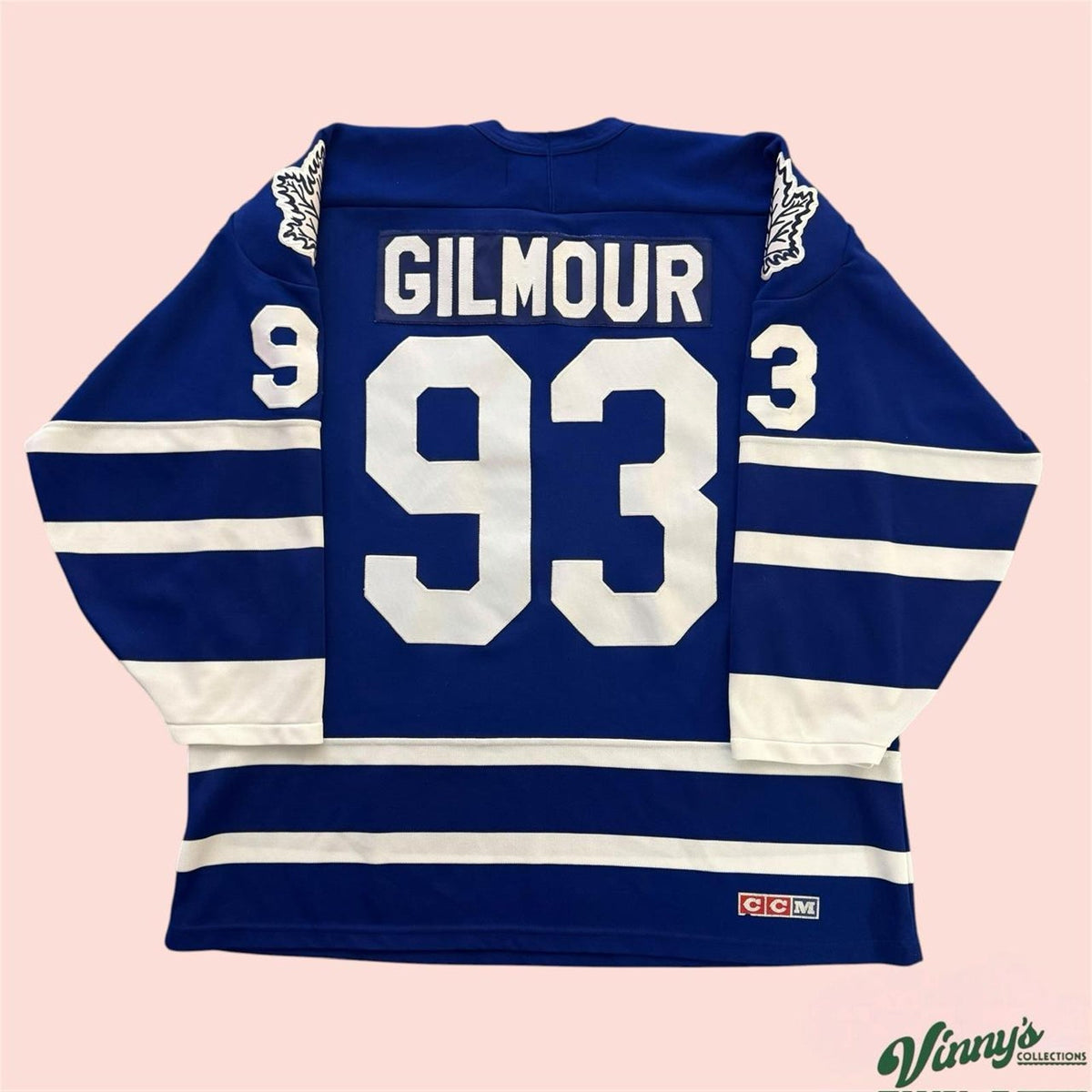 Vintage 90s CCM Toronto Maple Leafs Doug Gilmour Hockey Jersey Mens XL