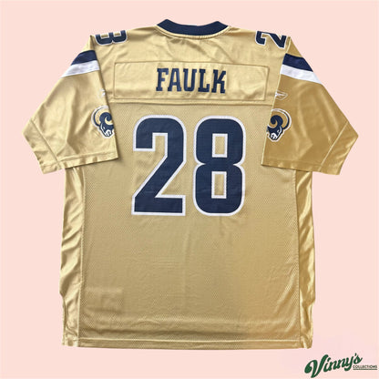 Reebok NFL St Louis Rams Marshall Faulk Football Jersey Mens XL