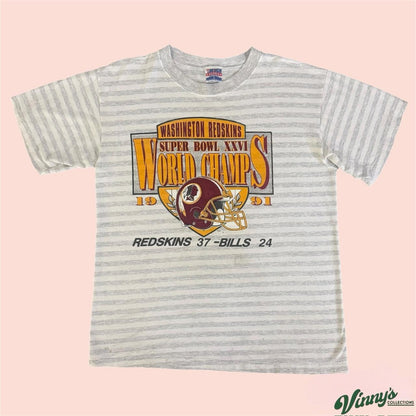 Trench 1991 NFL Washington Redskins Super Bowl XXVI Football Shirt Mens Large