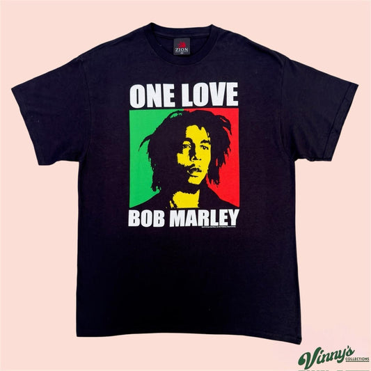 Vintage 00s Y2K Zion Bob Marley One Love Shirt Mens XL