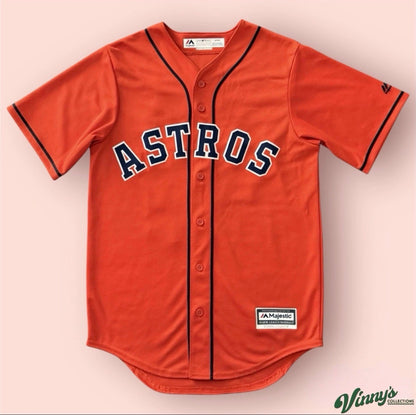 Majestic MLB Houston Astros Justin Verlander Baseball Jersey Mens Small