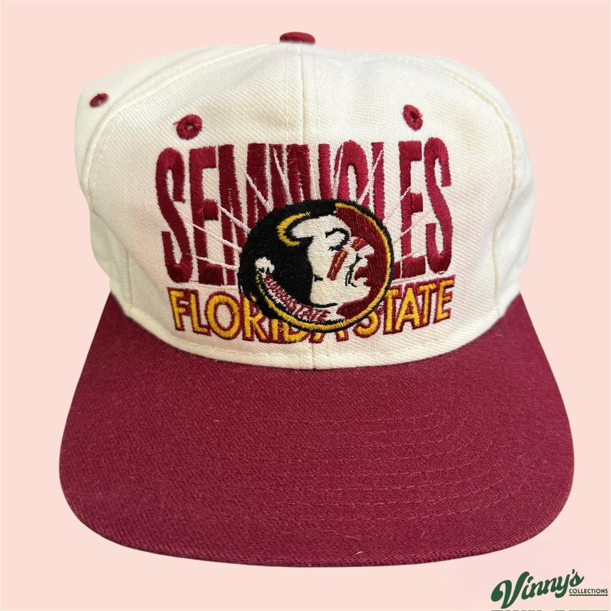 Vintage 90s Signature FSU Florida State Seminoles College Snapback Hat
